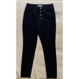NOBO No Boundaries Skinny Jeans Women's Size 9 27L  Button Up Dark Wash Jeggging